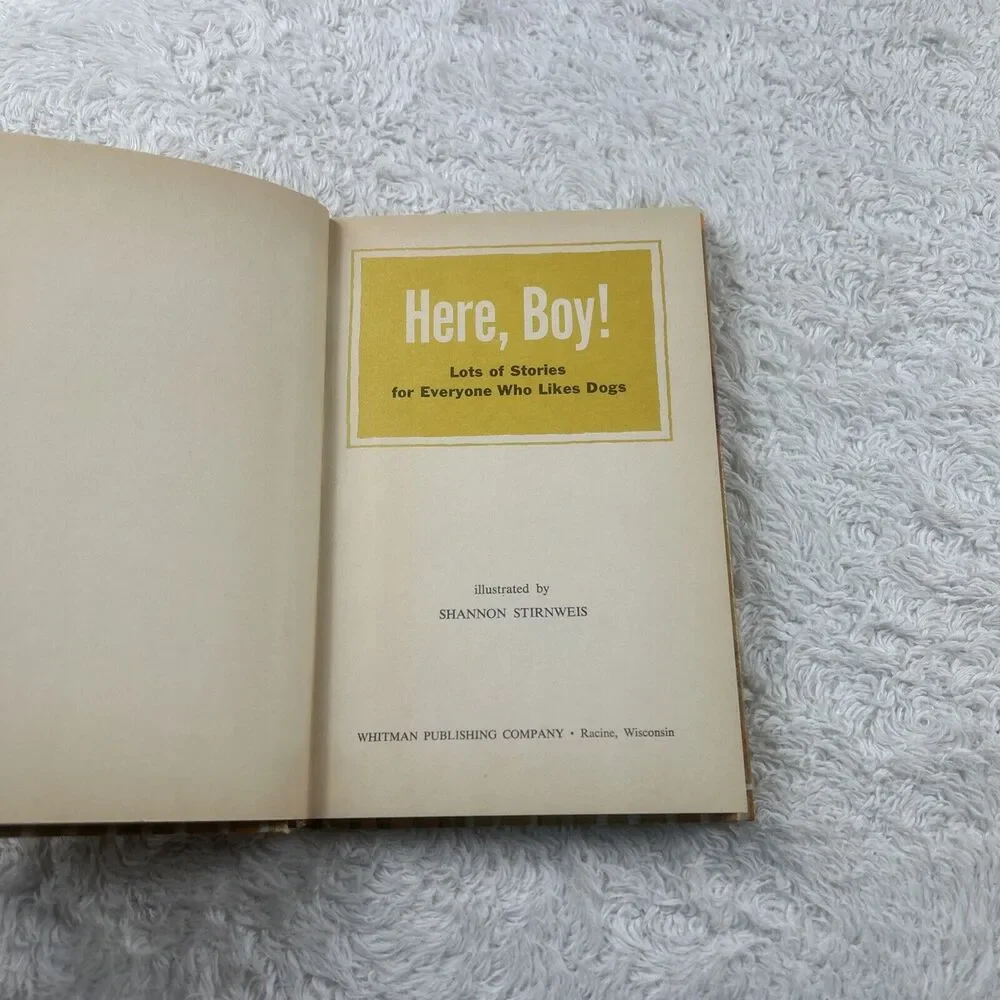 1966 Here Boy! Lots of Stories for‎ Everyone Who Likes Dogs Whitman HC Good